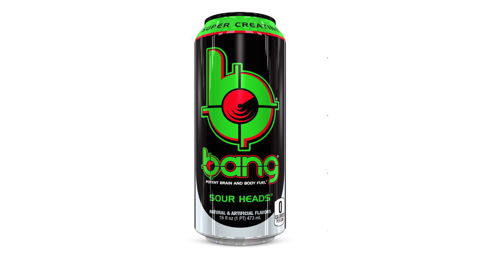 Order Bang Sour Heads Energy Drink with Super Creatine, 16 fl oz food online from Lula Convenience Store store, Evesham on bringmethat.com