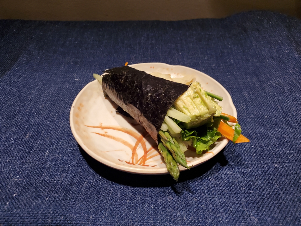 Order Vegetable Hand Roll food online from Taiko store, Irvine on bringmethat.com