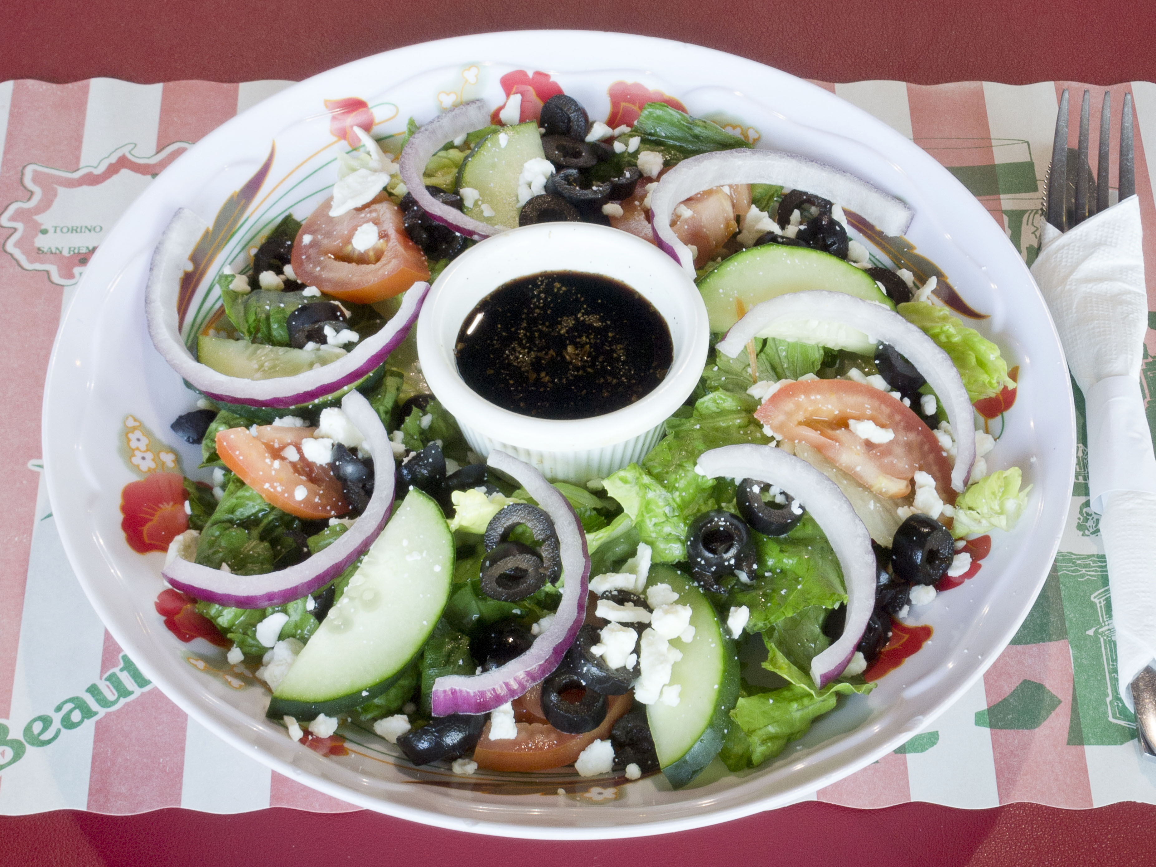 Order Greek Salad food online from Napoli's Pizza store, Keller on bringmethat.com