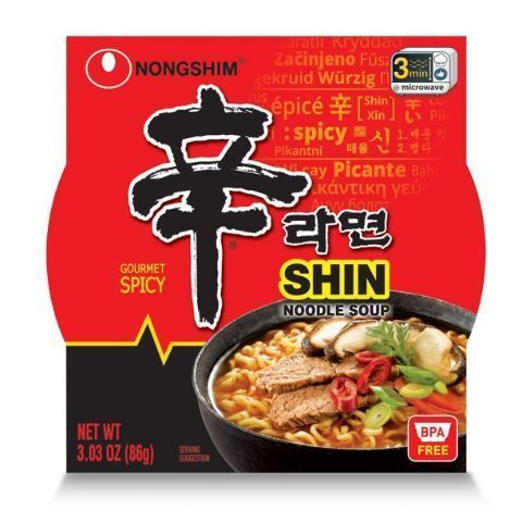 Order NongShim Bowl Noodle Shin 3oz food online from 7-Eleven store, Center Moriches on bringmethat.com