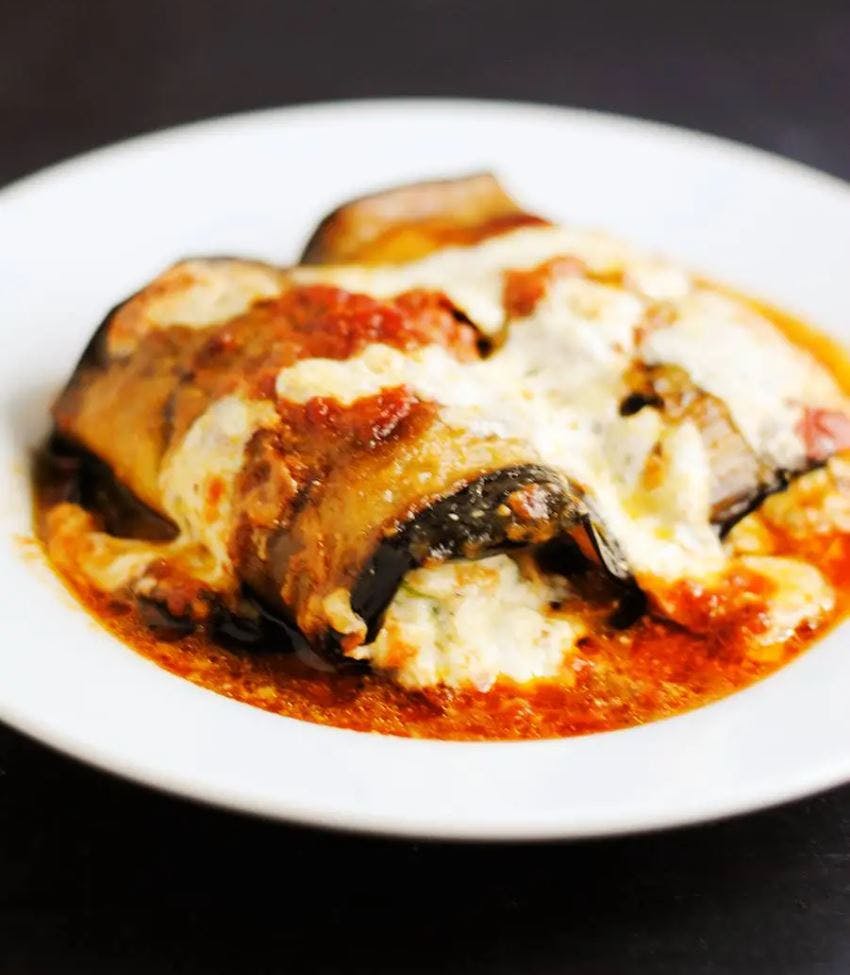 Order Eggplant Rollatini - Entree food online from Lunetta pizza store, New York on bringmethat.com