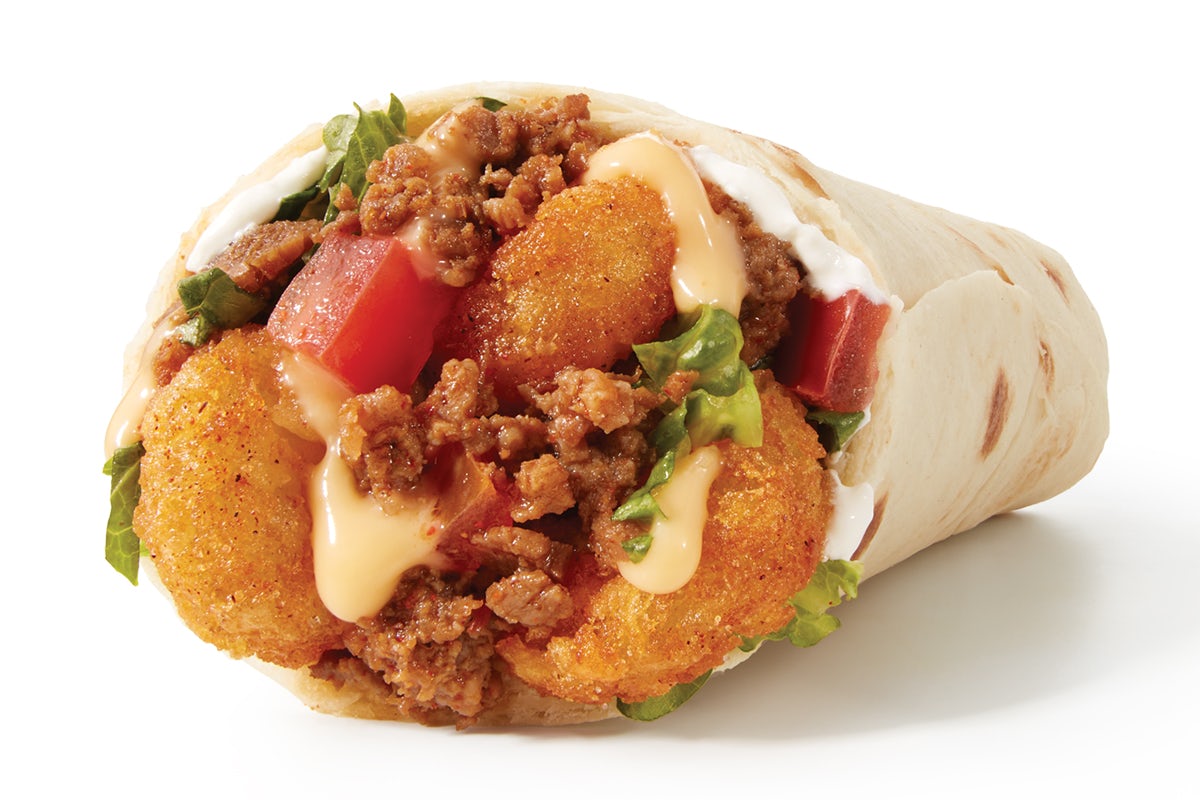 Order Meat & Potato Burrito food online from Taco John's store, Lawrence on bringmethat.com