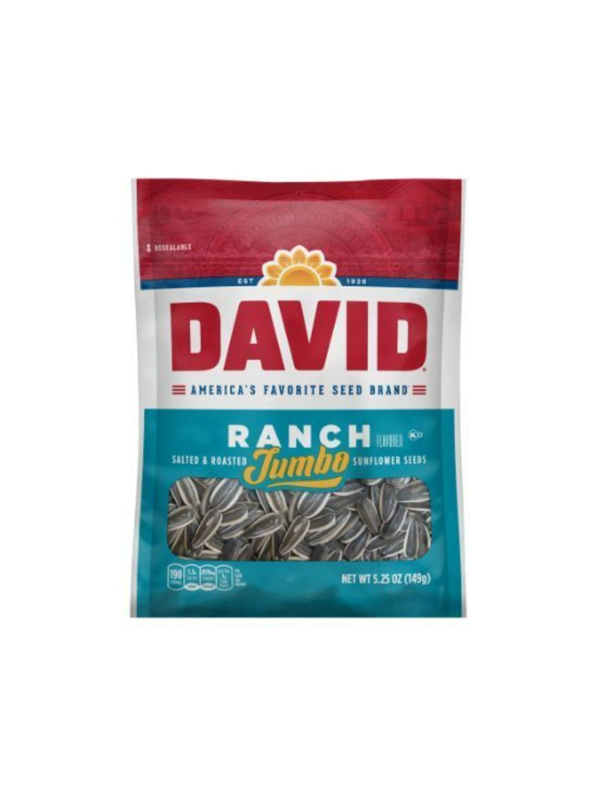 Order David Ranch Sunflower Seeds (5.25 oz) food online from Stock-Up Mart store, Marietta on bringmethat.com