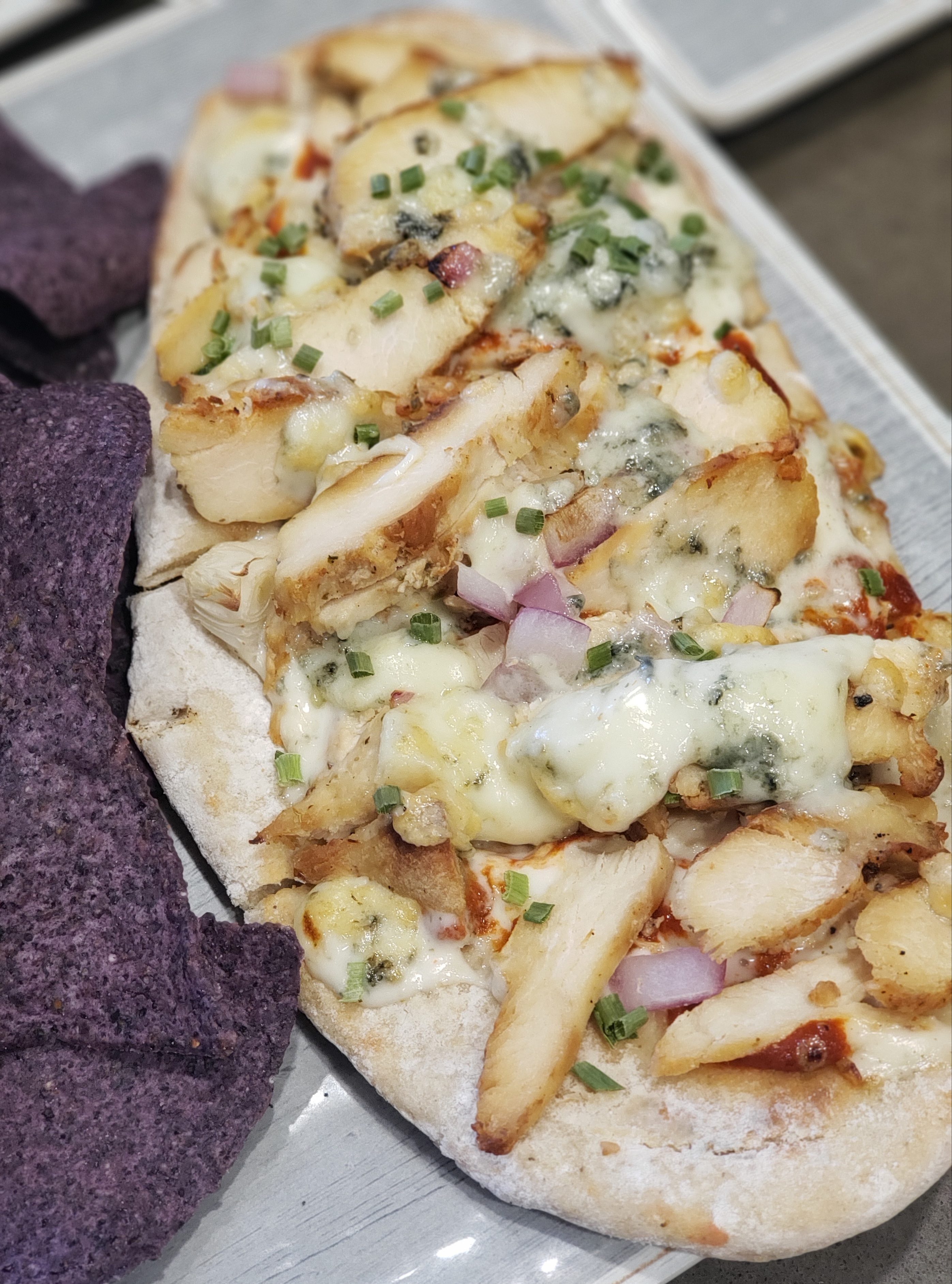 Order Chicken Flatbread food online from Healthy You Cafe store, Enola on bringmethat.com