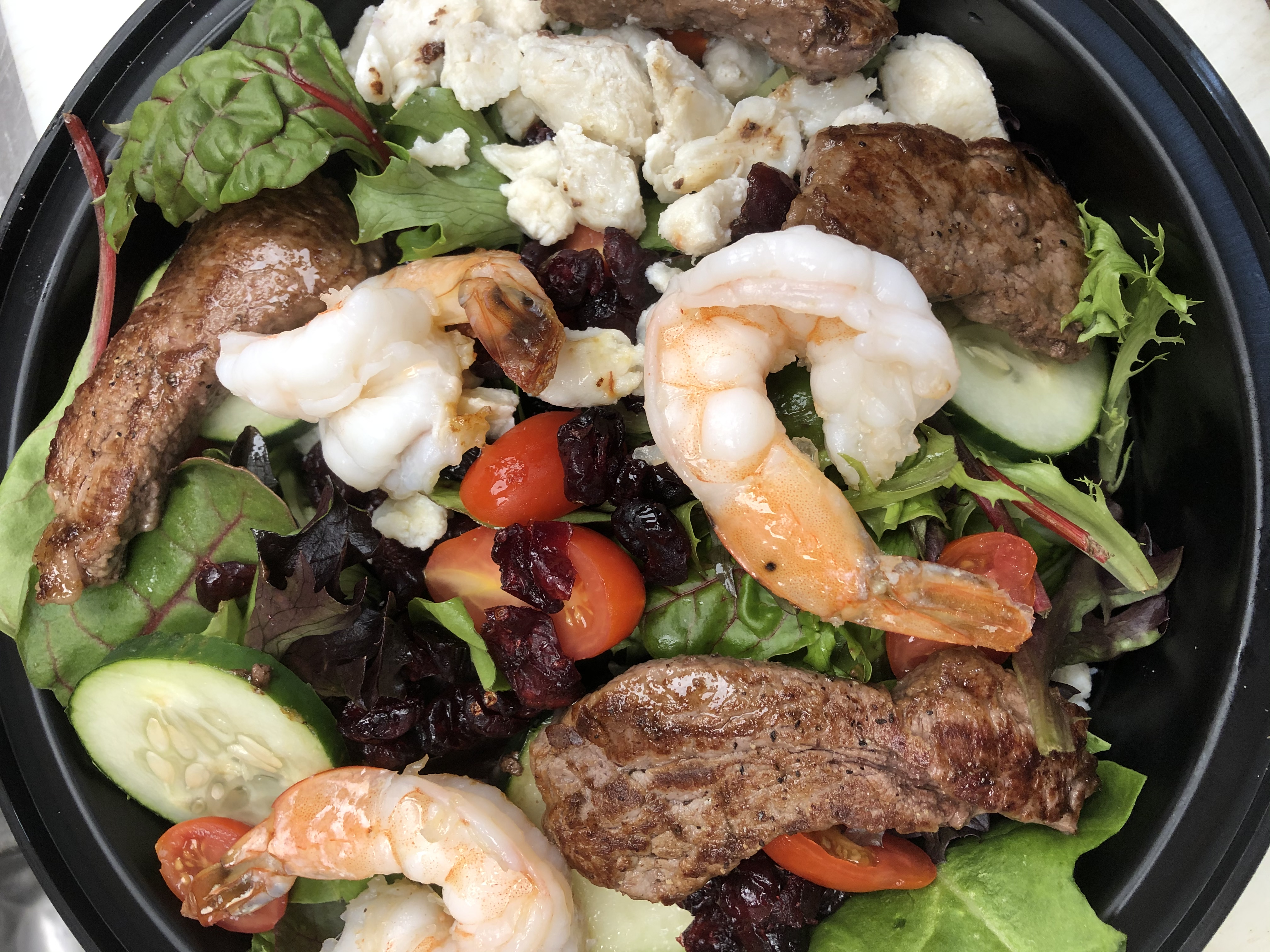 Order Surf and Turf Salad food online from Wolf Street Pizza store, Philadelphia on bringmethat.com