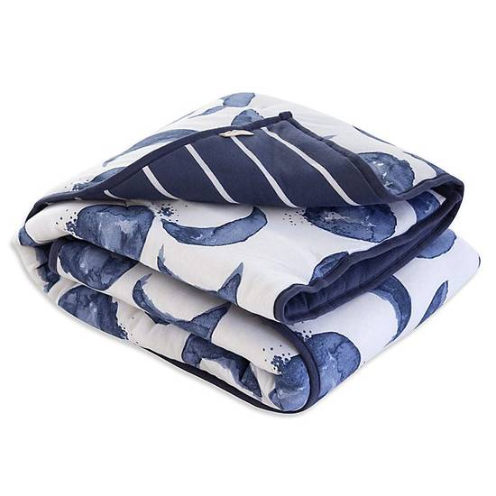Order Burt's Bees Baby® Hello Moon Organic Cotton Reversible Quilt in Indigo food online from Bed Bath & Beyond store, Lancaster on bringmethat.com