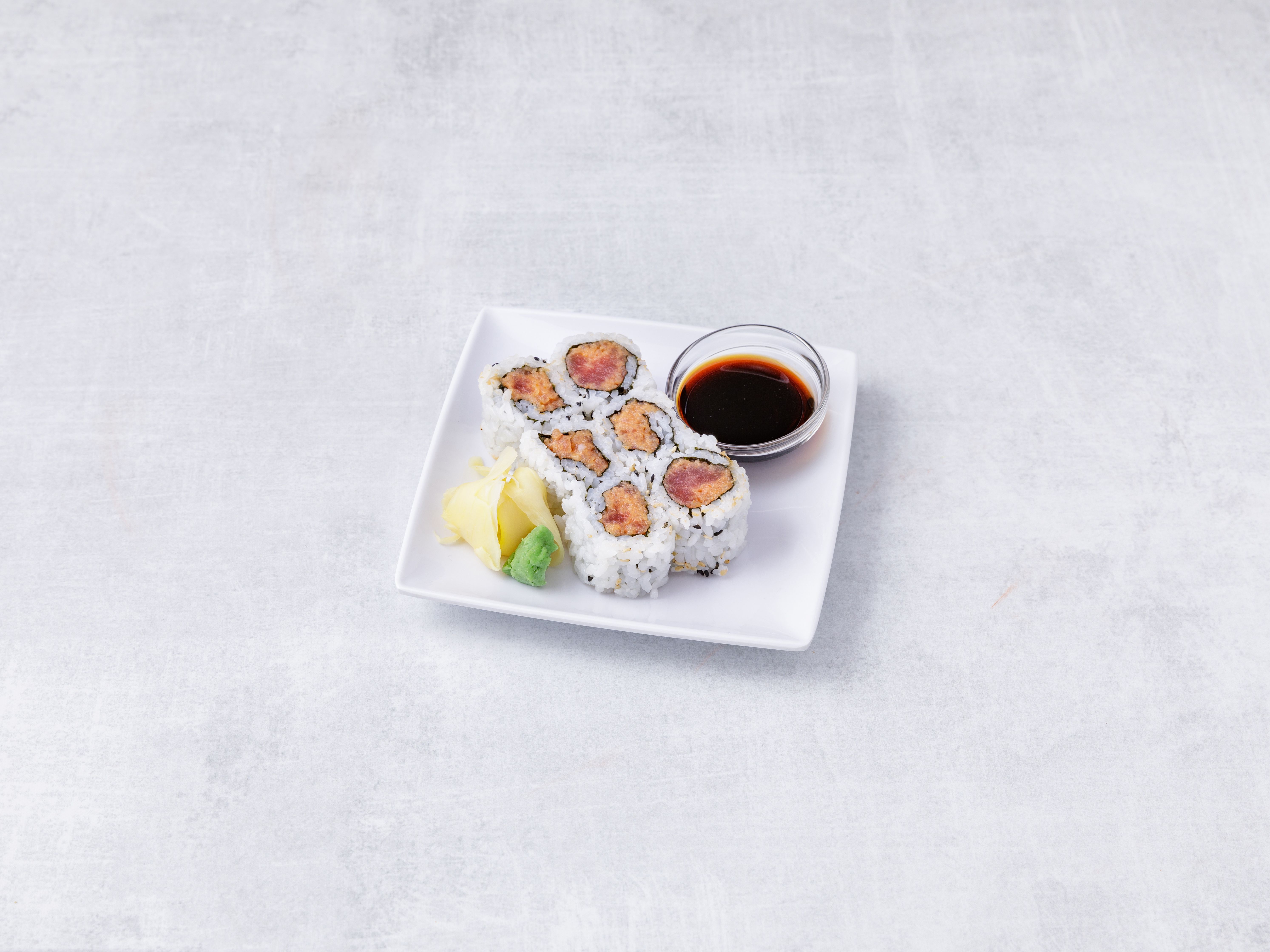 Order JR 12. Spicy Tuna Roll food online from Sultan Wok/ Asian Kitchen Express store, Highland Park on bringmethat.com