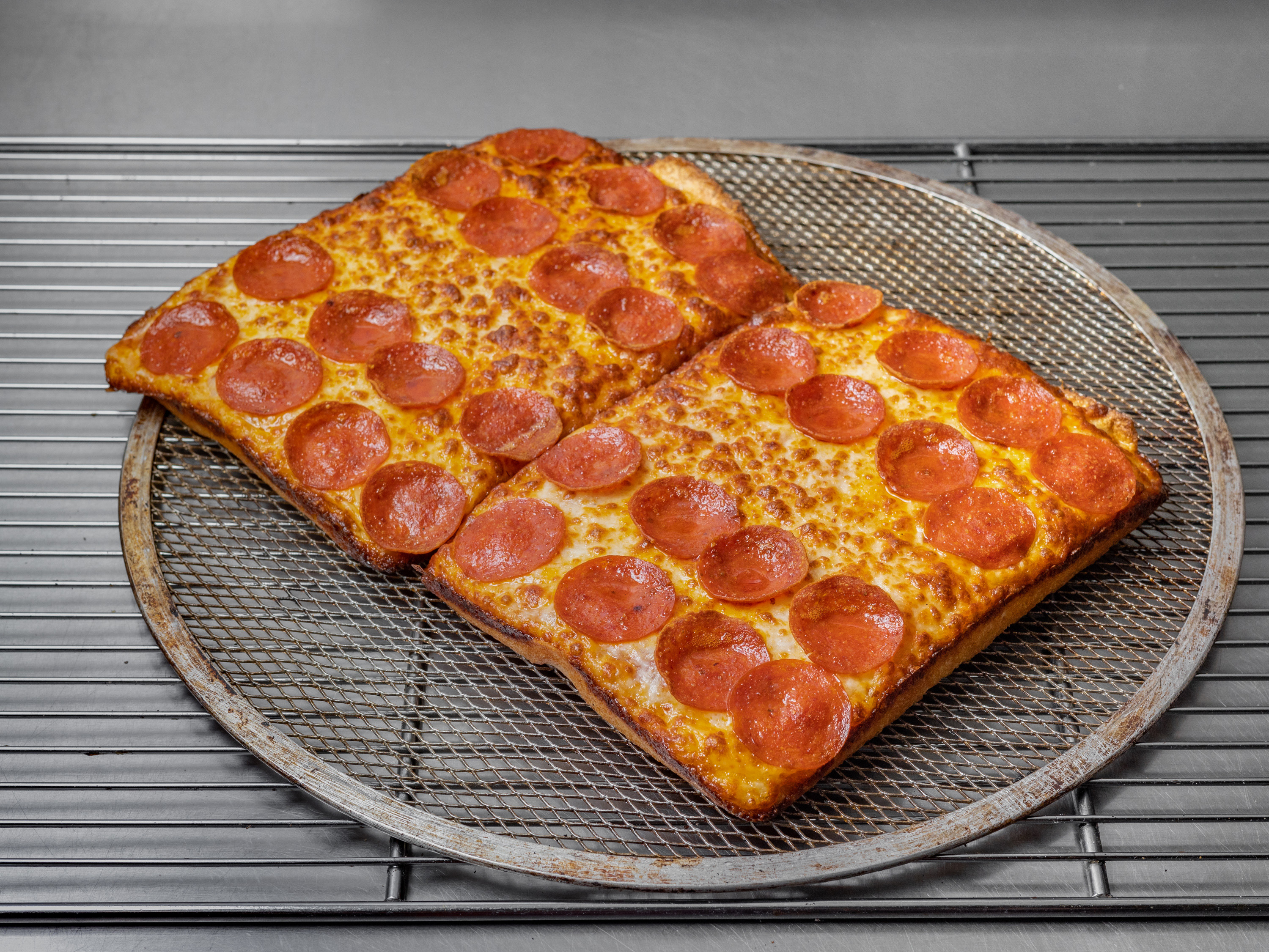 Order 14" Pepperoni Sicilian Large Pizza food online from Quick Pizza store, Far Rockaway on bringmethat.com