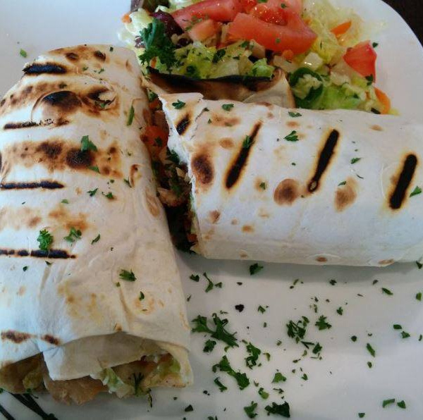 Order Beef Shawarma Wrap food online from Falafel Town store, Antioch on bringmethat.com