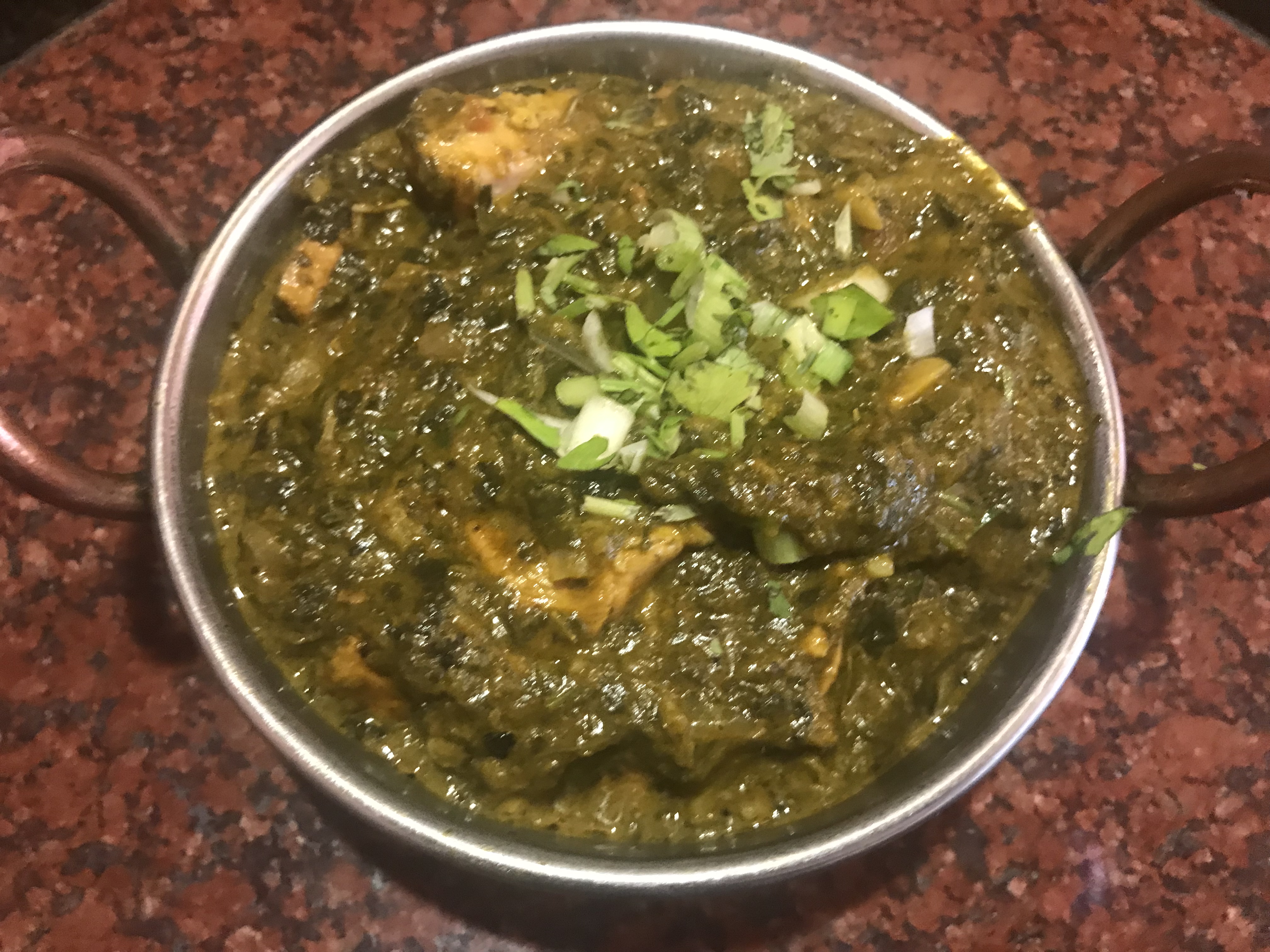 Order Chicken Saag food online from Desi Dhaba store, Cambridge on bringmethat.com