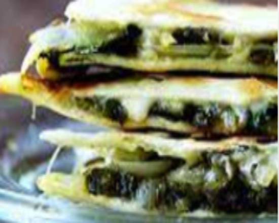 Order Roasted Poblano Quesadilla food online from Chef Choice- Blackhawk store, Chicago on bringmethat.com