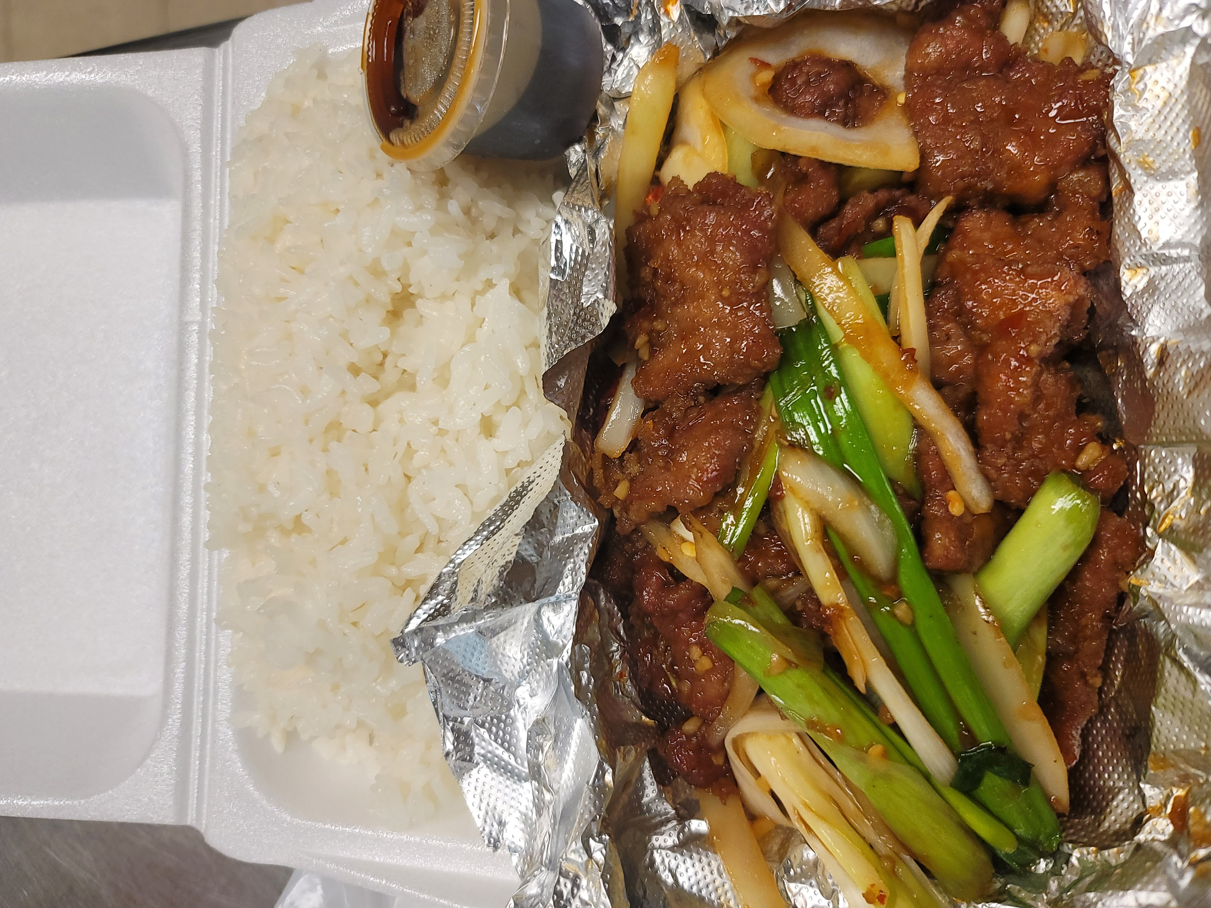 Order Chinese Mongolian Beef food online from Manna Teriyaki store, Everett on bringmethat.com