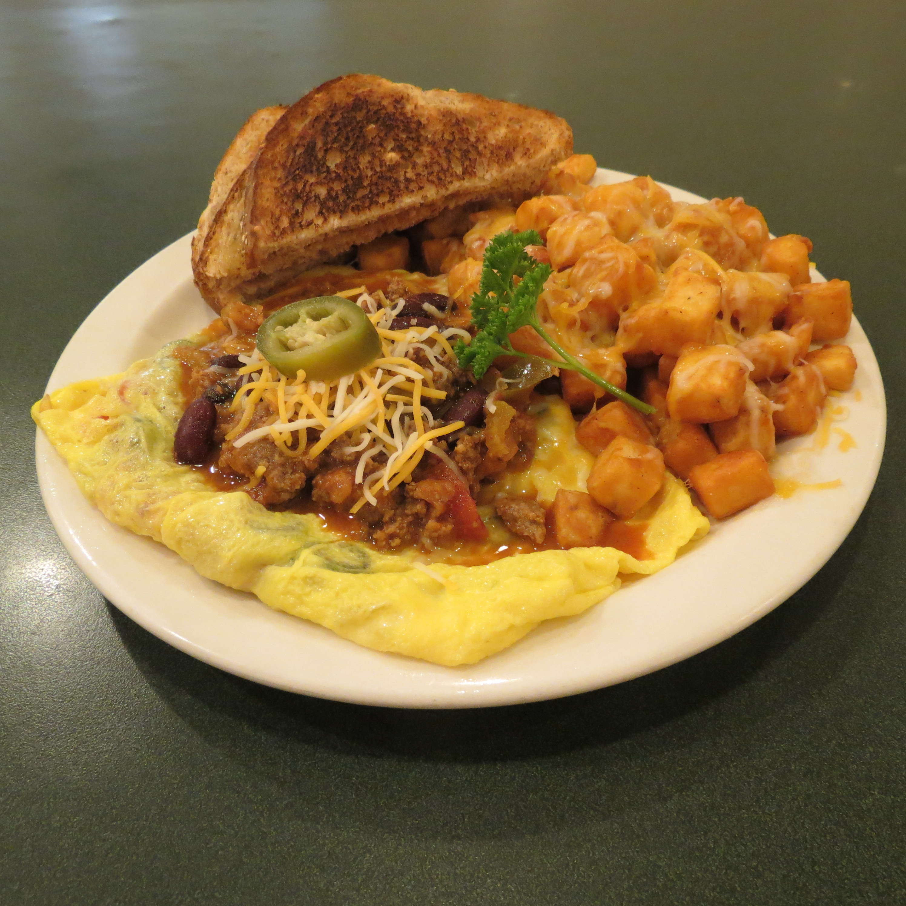 Order Tex-Mex Omelette food online from Grand Day Cafe store, Columbus on bringmethat.com