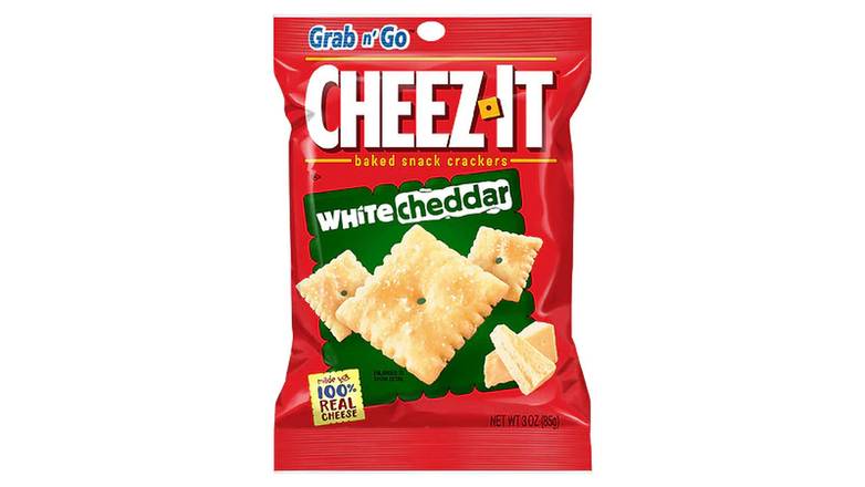 Order Cheez-It Baked Snack Cheese Crackers White Cheddar food online from Red Roof Market store, Lafollette on bringmethat.com