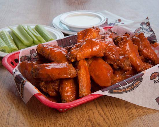 Order Traditional Buffalo Style Hot Wings food online from BreWingZ Restaurant & Bar store, Stafford on bringmethat.com