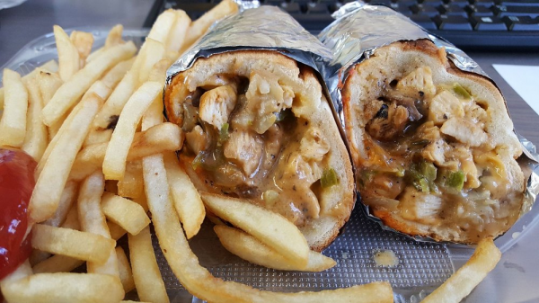Order Chicken Philly Sandwich (halal) food online from Paris Pizza & Grill store, San Francisco on bringmethat.com
