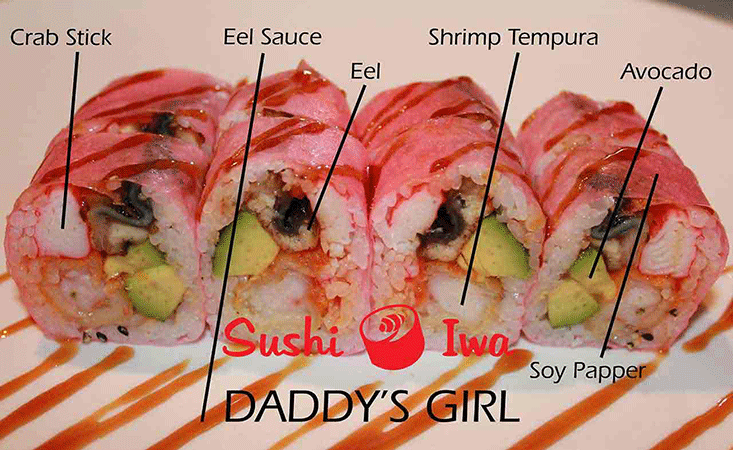 Order DADDY'S GIRL food online from Sushi Iwa store, Clayton on bringmethat.com
