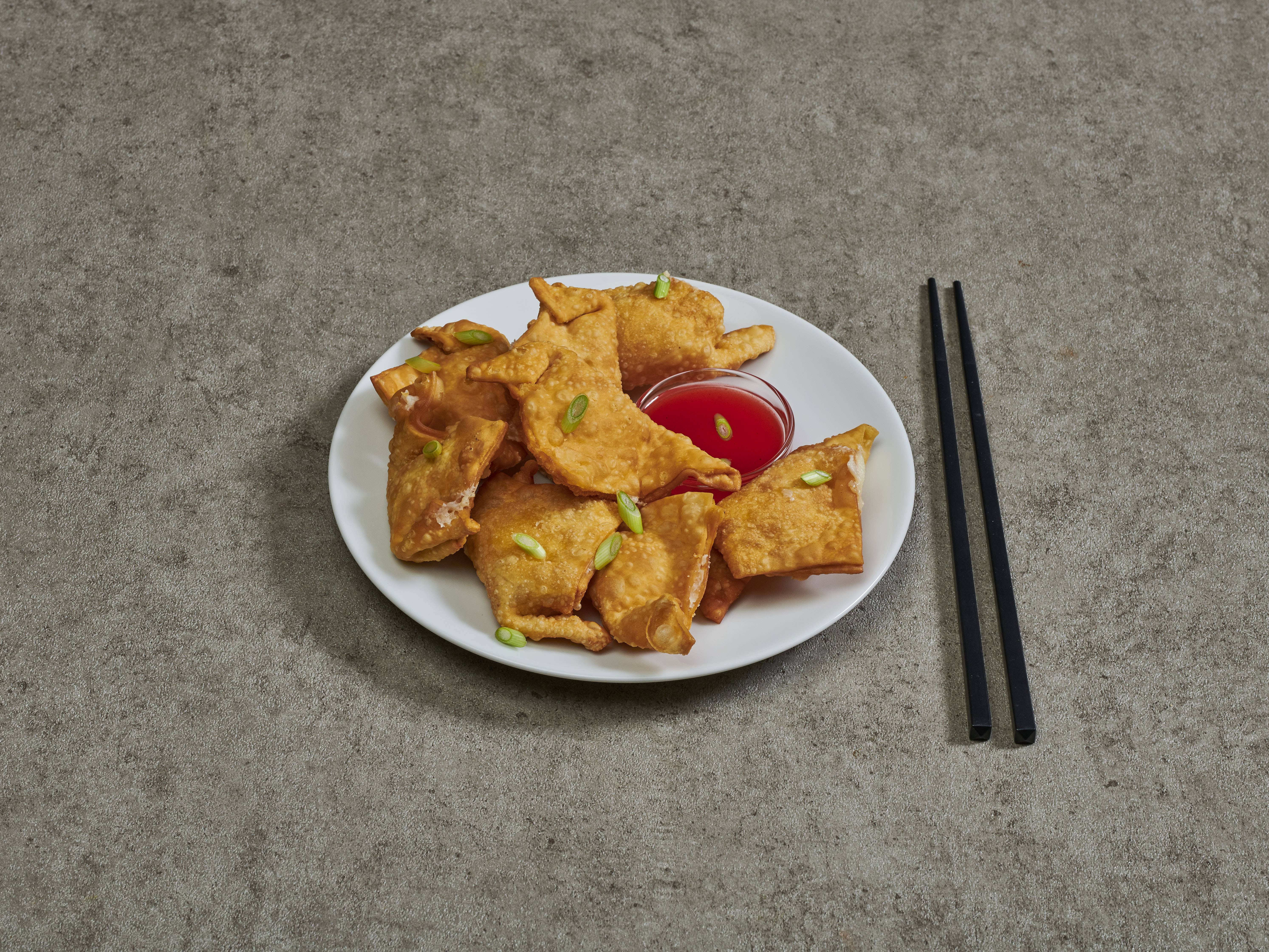 Order 5. 8 Fried Cheese Wonton food online from Empire Palace store, Fort Collins on bringmethat.com