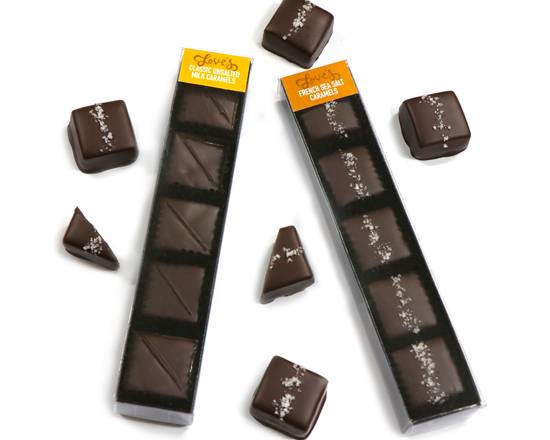 Order Milk Caramels Box 5-Piece food online from Love's Ice Cream store, Grand Rapids on bringmethat.com