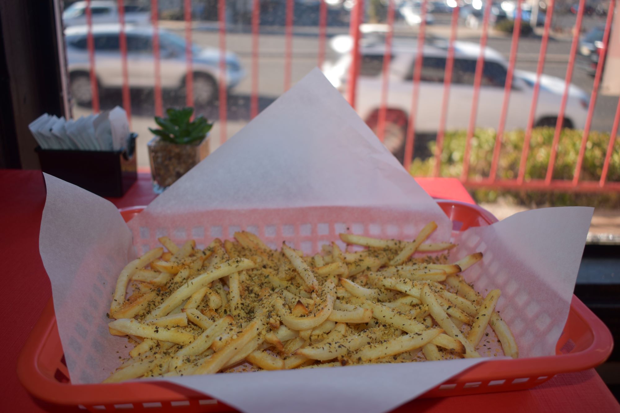 Order Garlic Seasoned Fries food online from Chicago Pizza Kitchen store, Albuquerque on bringmethat.com