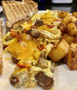 Order South County Scrambler food online from Rachel's Cafe store, Wakefield on bringmethat.com