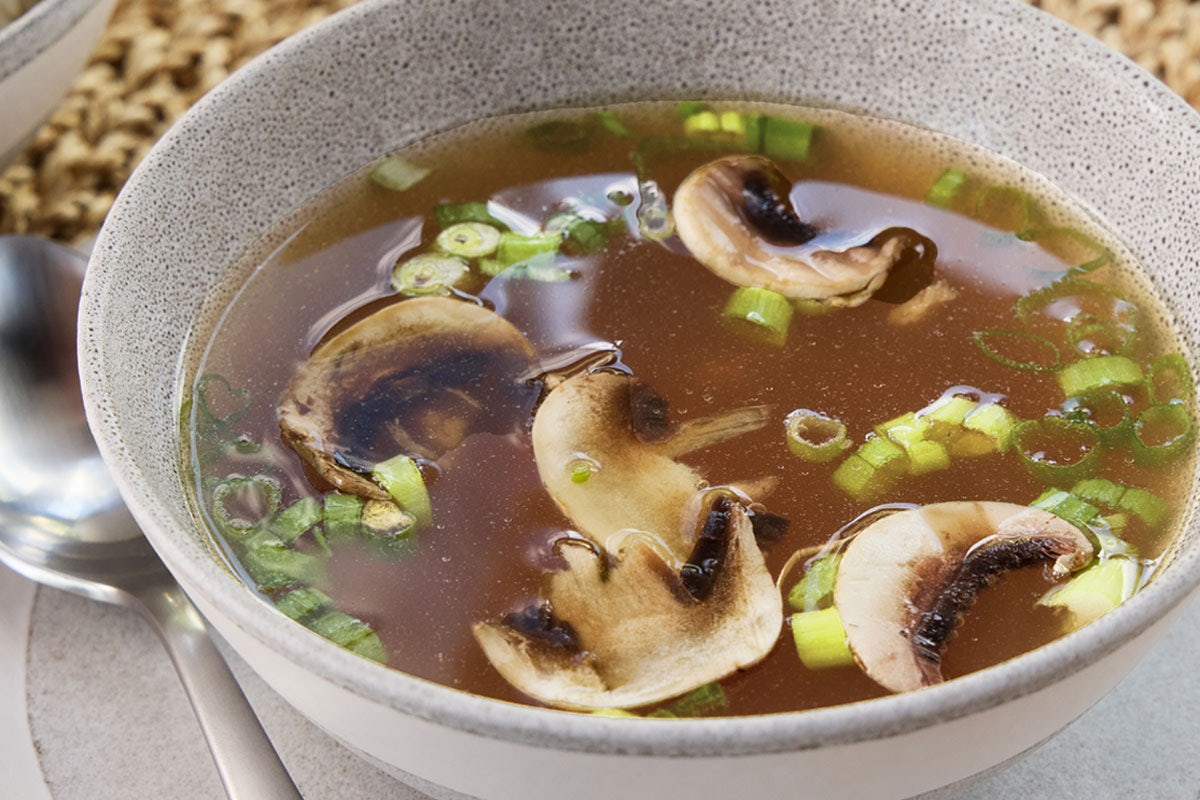 Order ONION SOUP food online from Hibachi Ko store, Los Angeles on bringmethat.com