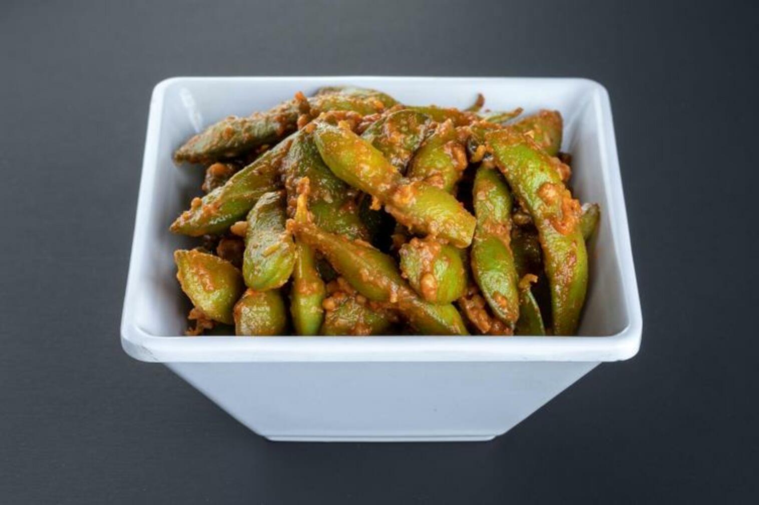 Order (g176) Spicy Garlic Edamame food online from Sushi Stop store, Los Angeles on bringmethat.com