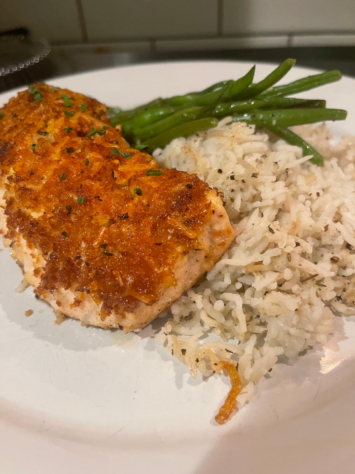 Order Dijon Crusted Salmon food online from Max On Broad store, Richmond on bringmethat.com