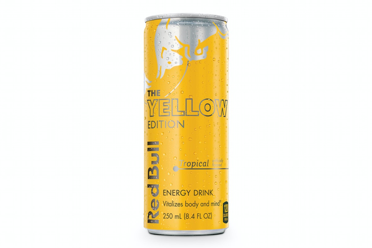 Order Yellow Red Bull Can food online from Bar Louie store, Evansville on bringmethat.com