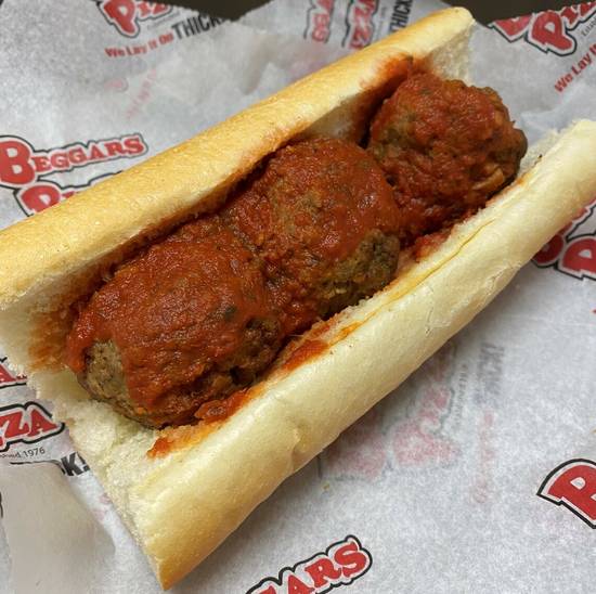 Order Italian Meatball Sandwich food online from Beggars Pizza store, Chicago on bringmethat.com