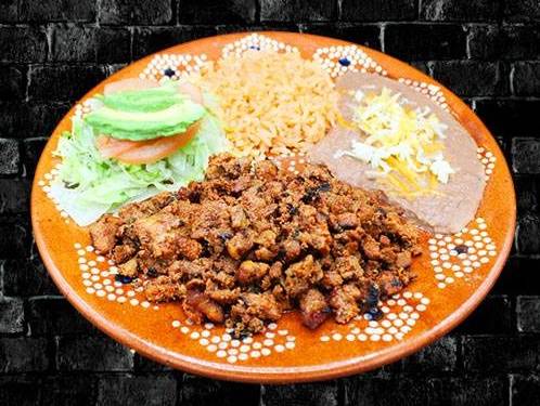 Order Pastor Combo food online from RIVAS MEXICAN GRILL store, Fort Mohave on bringmethat.com