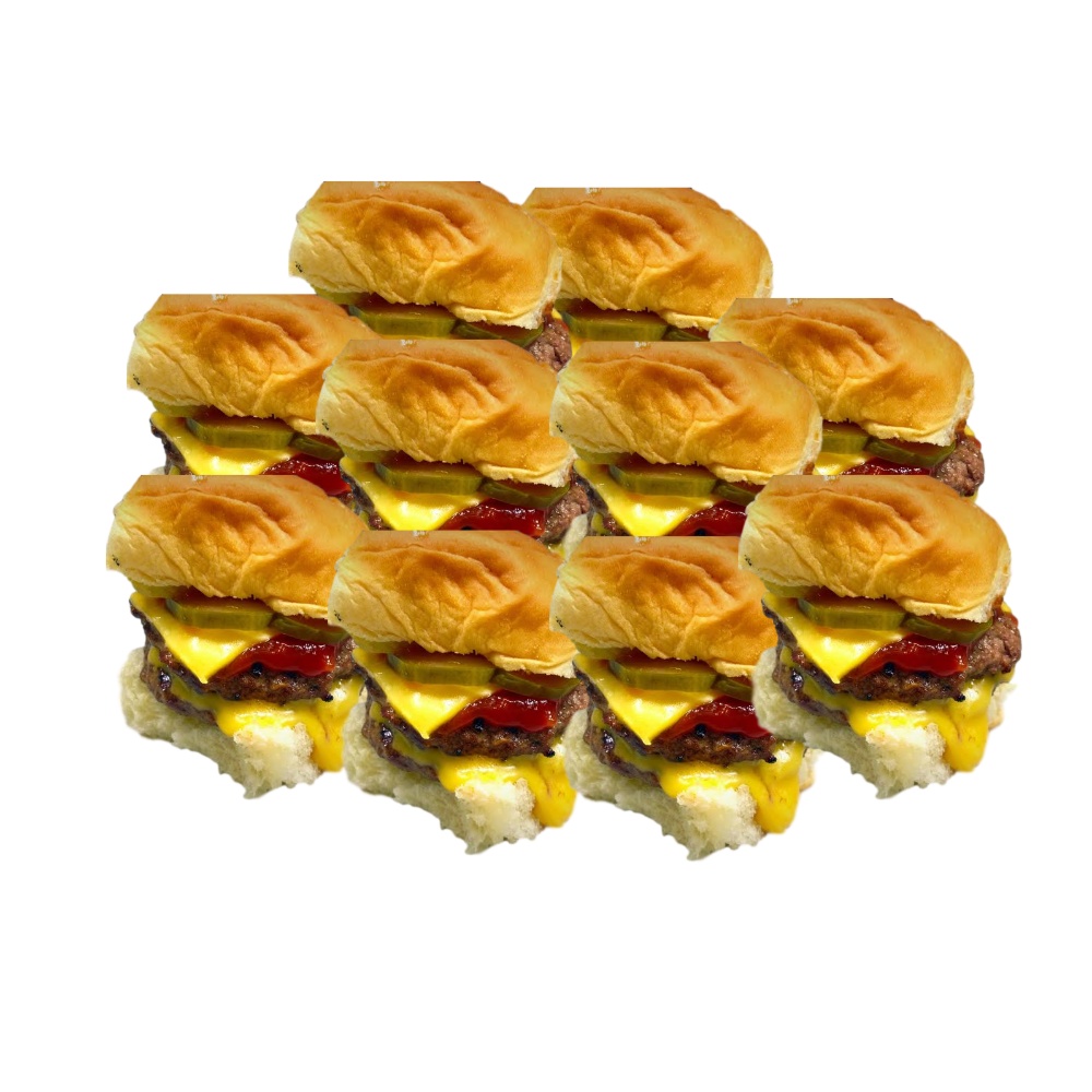 Order 10 Pack Double Cheeseburger (Certified Angus) food online from Lil Burgers store, Nutley on bringmethat.com