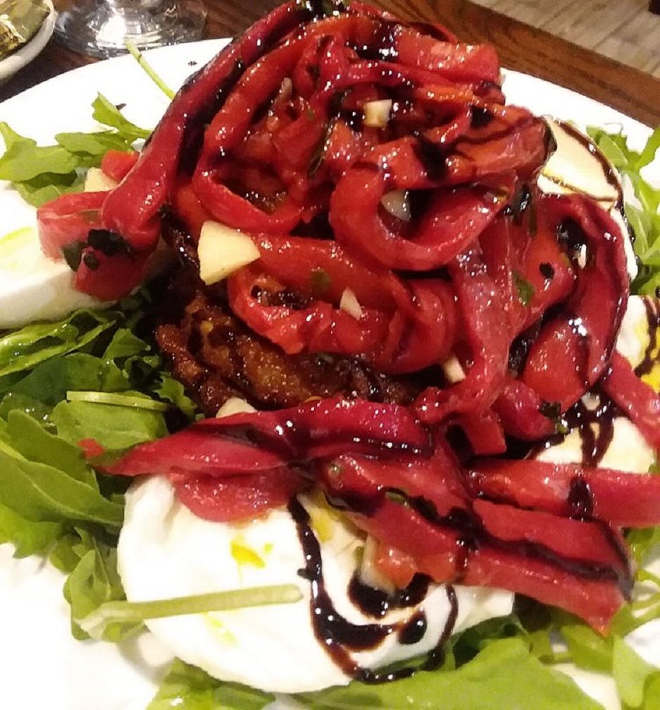Order Eggplant Tower - Appetizer food online from Carmine's Pizzeria store, Brooklyn on bringmethat.com