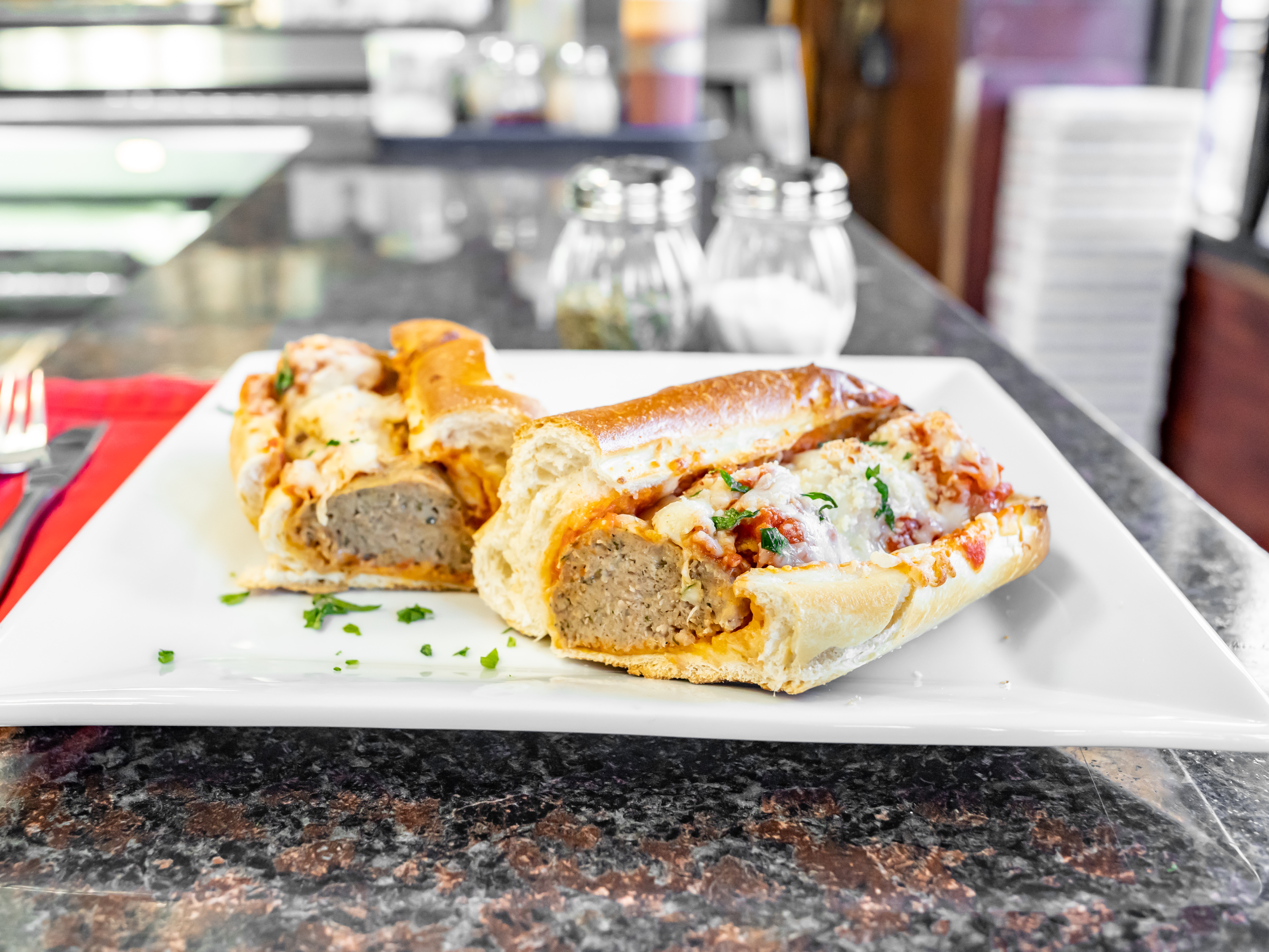 Order Meatball Parmigiana Hero food online from Rocco pizza store, Brooklyn on bringmethat.com