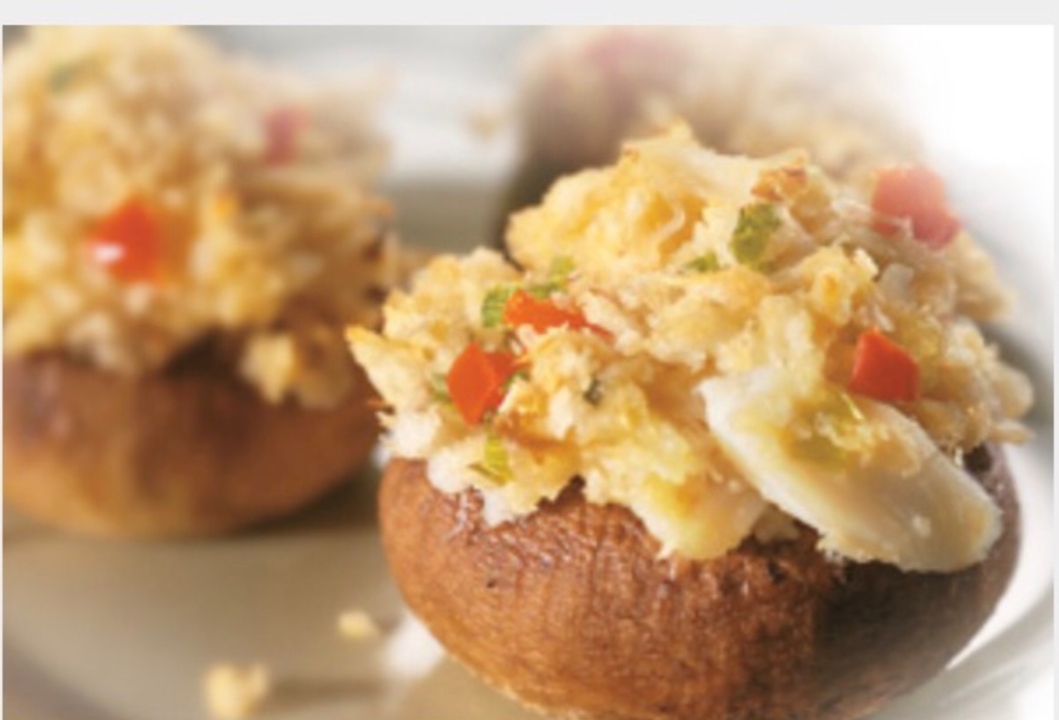 Order Crab Stuffed Mushroom food online from Captain’s Curbside Seafood store, Trappe on bringmethat.com