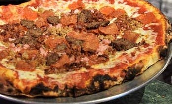Order Meat Lovers Pizza - Regular 14'' food online from Mr P Pizza & Pasta store, North Wales on bringmethat.com