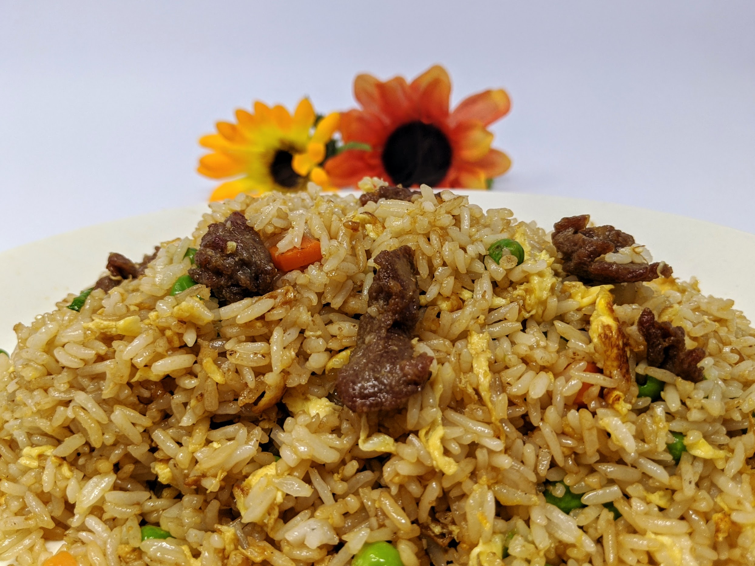 Order Beef Fried Rice food online from Sunflower store, Hayward on bringmethat.com