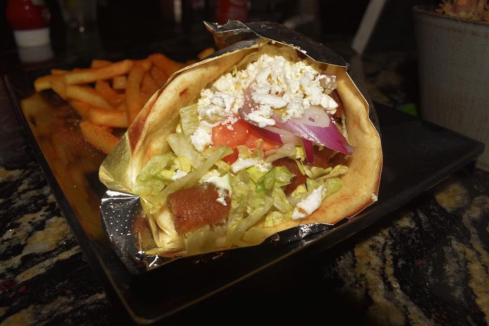 Order Spicy Gyro Sandwich food online from Koble Grill store, Westerville on bringmethat.com