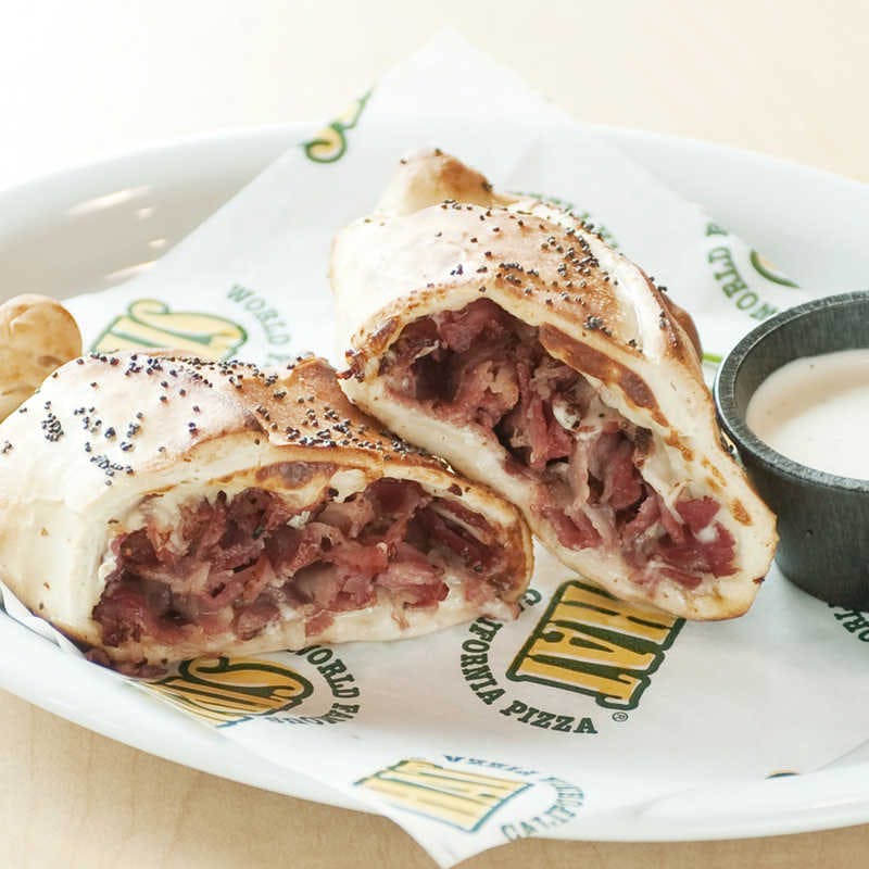 Order Pastrami Hot Hat Sandwich - Sandwich food online from Straw Hat Pizza store, Rancho Cordova on bringmethat.com