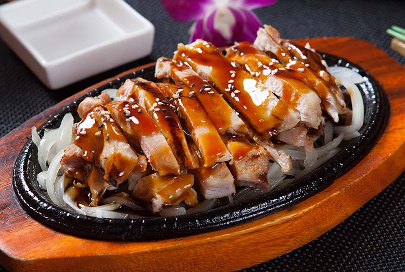 Order 13. Chicken and Beef Teriyaki food online from Crazy Rock'n Sushi store, Irvine on bringmethat.com