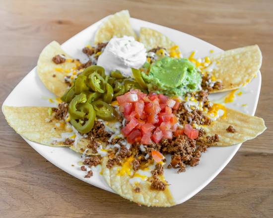 Order Nachos food online from Meno's Mexican Grill on E. Stan Schleuter Loop store, Killeen on bringmethat.com