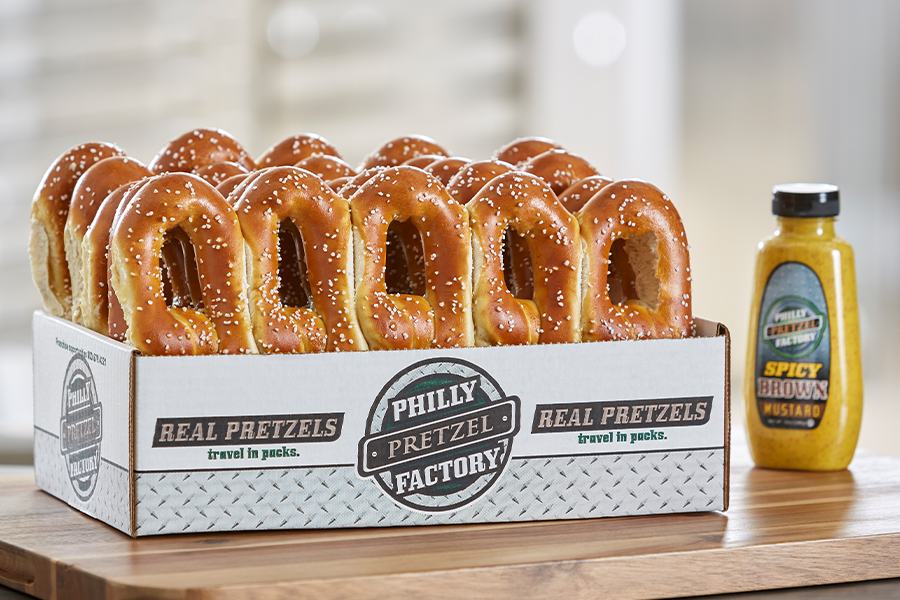 Order 25 Pretzels food online from Philly Pretzel Factory store, Upper Darby on bringmethat.com
