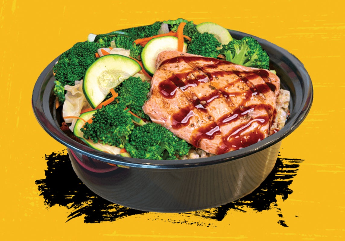 Order Teriyaki Salmon Bowl food online from Teriyaki Madness store, Lombard on bringmethat.com