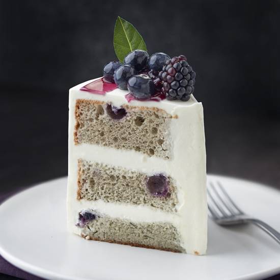 Order Blueberry Chiffon Cake Slice food online from Paris Baguette store, Mountain View on bringmethat.com