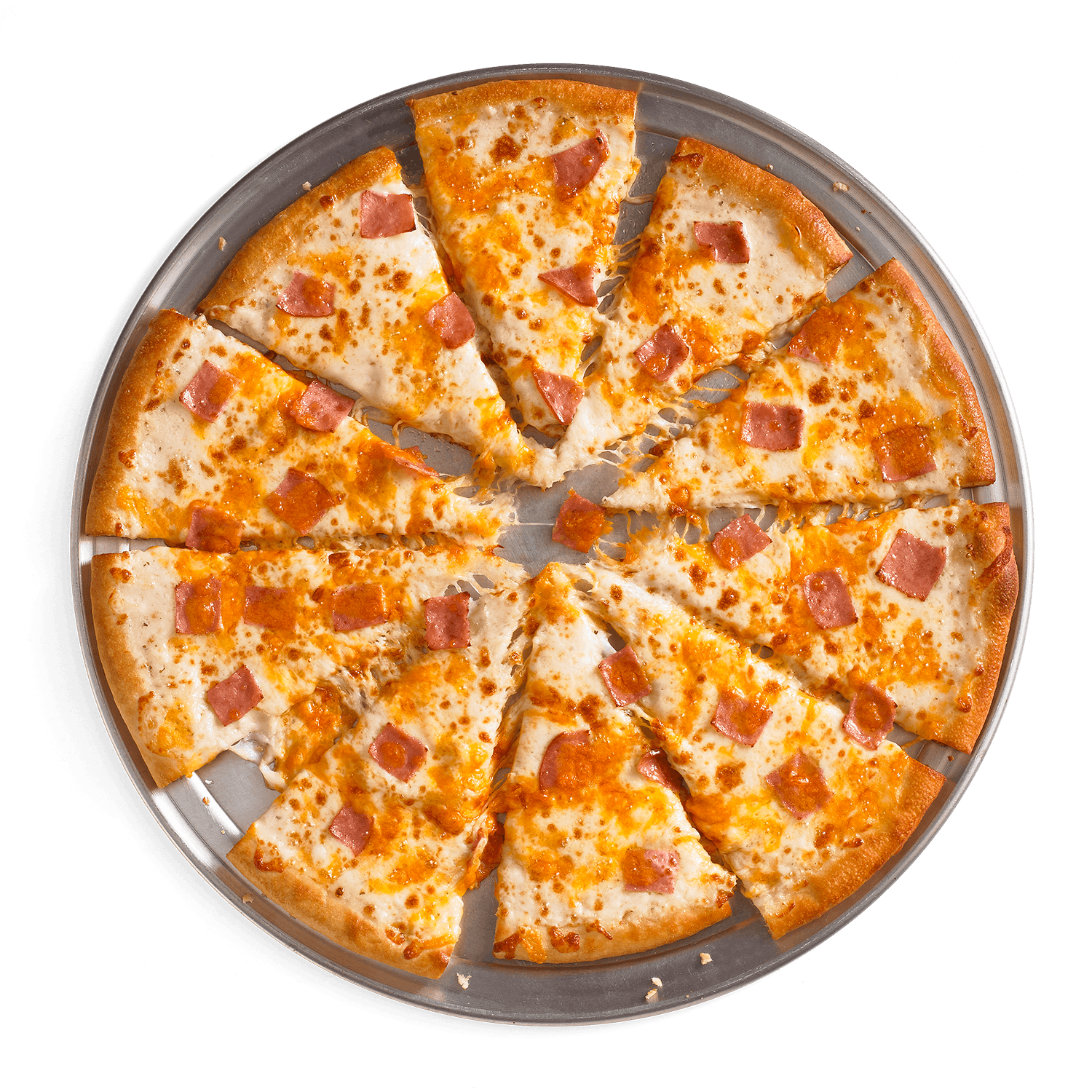 Order Zesty Ham & Cheddar Pizza - Medium food online from Cicis store, Goose Creek on bringmethat.com