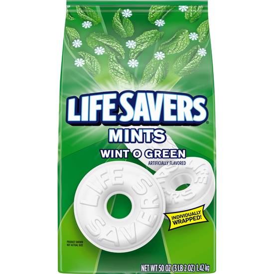Order Lifesavers Mints Party Size Bag Wint O Green (50 oz) food online from Rite Aid store, Eugene on bringmethat.com