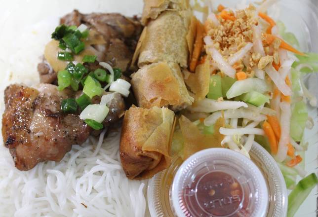Order Grilled Chicken with Egg Roll (Bun Ga Nuong Cha Gio) food online from Saigon Bistro store, Concord on bringmethat.com