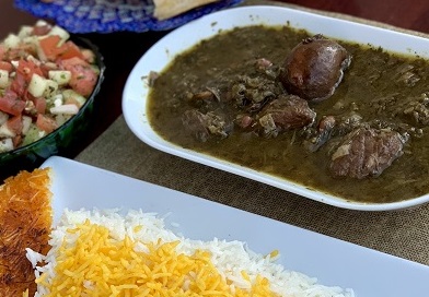 Order Ghormeh Sabzi food online from Kabob On The Cliff store, Rutherford on bringmethat.com