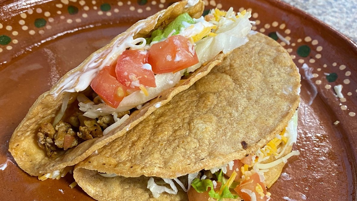 Order Crispy Taco: Pollo///Chicken food online from 502 Antojitos store, Tucker on bringmethat.com