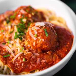 Order Pasta with Meatballs and Marinara food online from That Little Italian Kitchen store, Canton on bringmethat.com